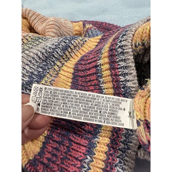 Forever 21 multicoloured striped cropped sweater with turtleneck Size M - Picture 4 of 4